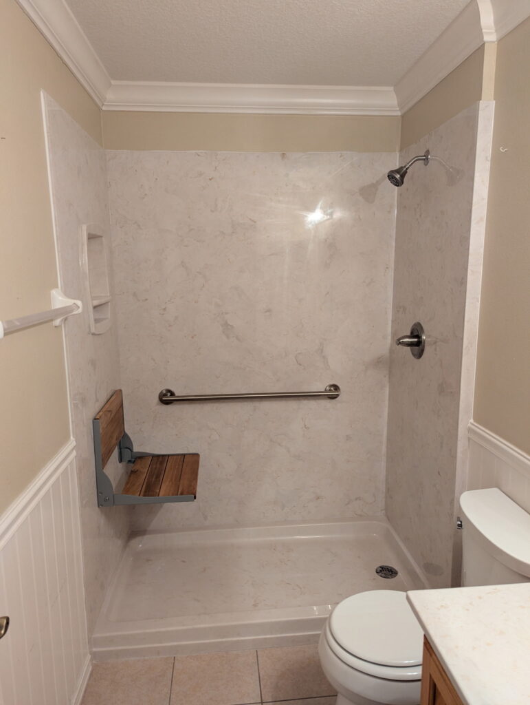 Custom showers and bathroom remodeling by Hefner Plumbing