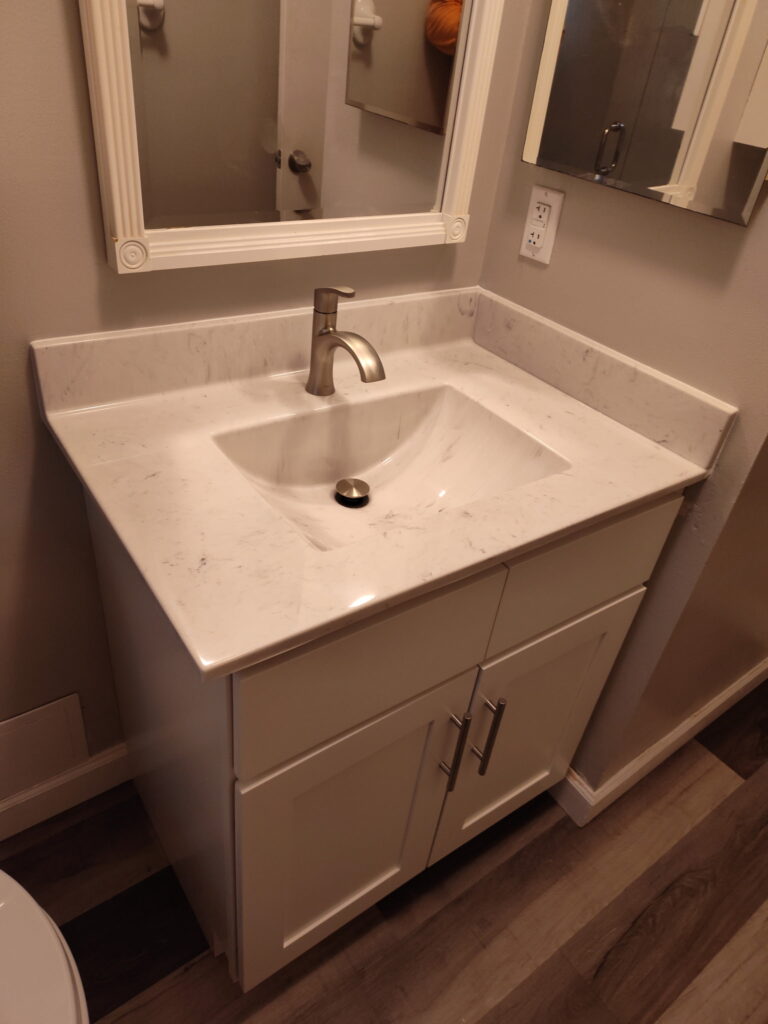 Custom vanities and bathroom remodeling by Hefner Plumbing
