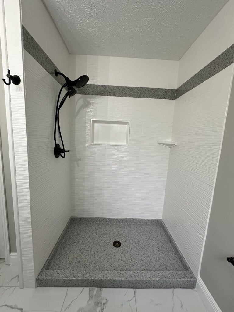 Custom showers and bathroom remodeling by Hefner Plumbing